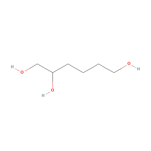 1,2,6-Hexanetriol (CAS: 106-69-4) - Chemical Structure and Molecular Formula 