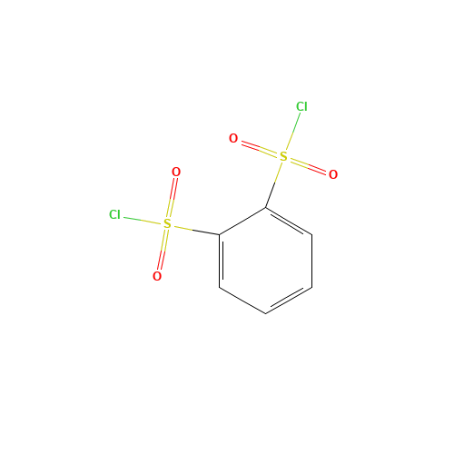 1,2-BENZENEDISULFONYL DICHLORIDE (CAS: 6461-76-3) - Chemical Structure and Molecular Formula 
