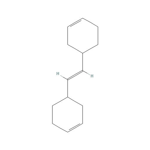 1,2-BIS(3-CYCLOHEXENYL)ETHYLENE (CAS: 17527-28-5) - Chemical Structure and Molecular Formula 