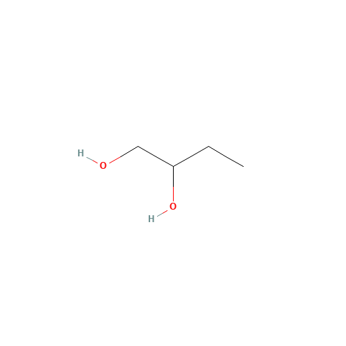 1,2-BUTANEDIOL (CAS: 584-03-2) - Chemical Structure and Molecular Formula 