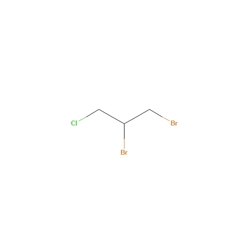 1,2-Dibromo-3-chloropropane (CAS: 96-12-8) - Chemical Structure and Molecular Formula 