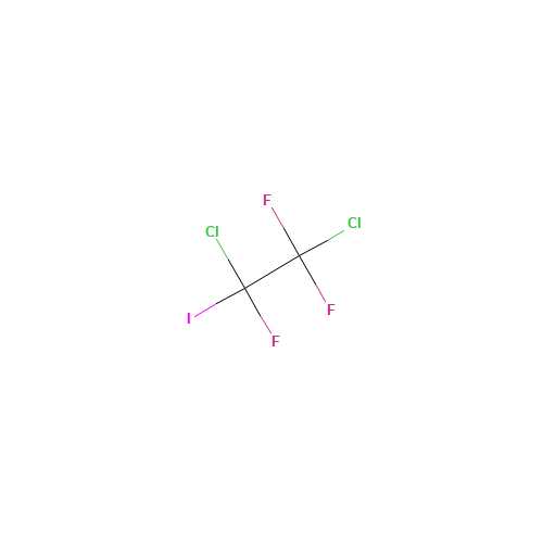 1,2-DICHLORO-2-IODO-1,1,2-TRIFLUOROETHANE (CAS: 354-61-0) - Chemical Structure and Molecular Formula 