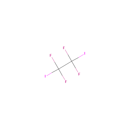 1,2-DIIODOTETRAFLUOROETHANE (CAS: 354-65-4) - Chemical Structure and Molecular Formula 