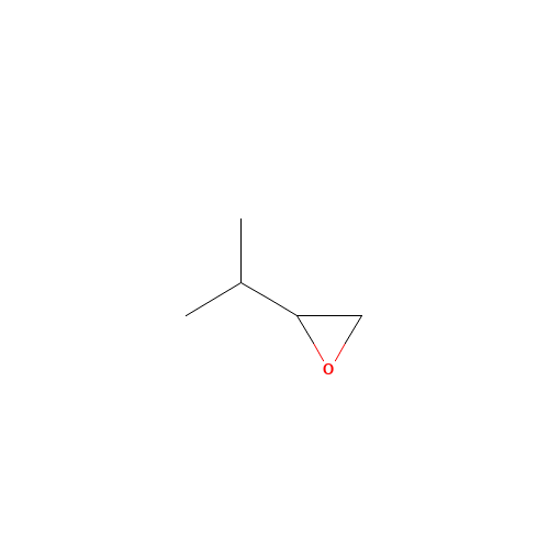 1,2-EPOXY-3-METHYLBUTANE (CAS: 1438-14-8) - Chemical Structure and Molecular Formula 