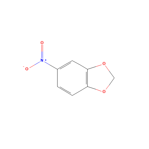 1,2-(Methylenedioxy)-4-nitrobenzene (CAS: 2620-44-2) - Chemical Structure and Molecular Formula 