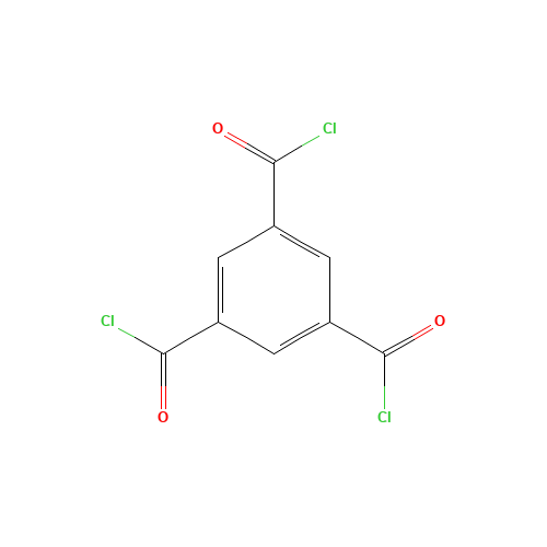 1,3,5-Benzenetricarboxylic acid chloride (CAS: 4422-95-1) - Chemical Structure and Molecular Formula 