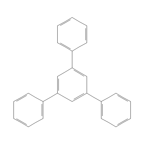 1,3,5-Triphenylbenzene (CAS: 612-71-5) - Chemical Structure and Molecular Formula 