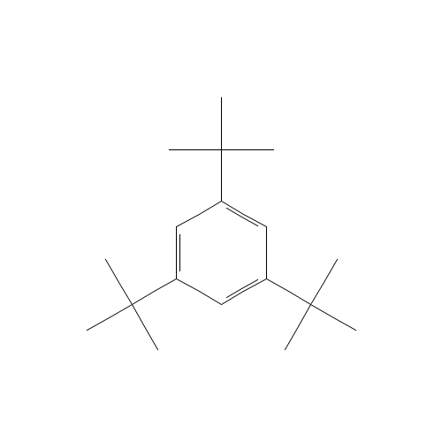 1,3,5-Tri-tert-butylbenzene (CAS: 1460-02-2) - Chemical Structure and Molecular Formula 