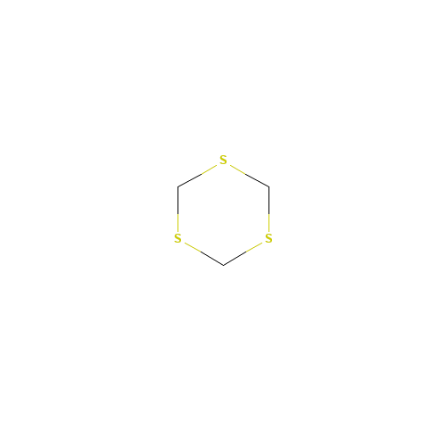 1,3,5-TRITHIANE (CAS: 291-21-4) - Chemical Structure and Molecular Formula 