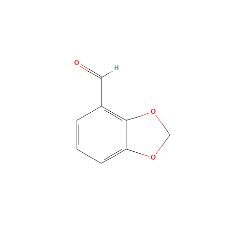2,3-(METHYLENEDIOXY)BENZALDEHYDE (CAS: 7797-83-3) - Chemical Structure and Molecular Formula 