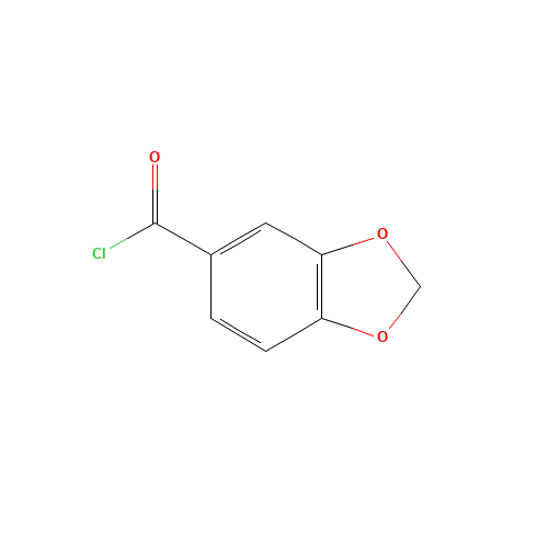 Piperonyloyl chloride (CAS: 25054-53-9) - Chemical Structure and Molecular Formula 