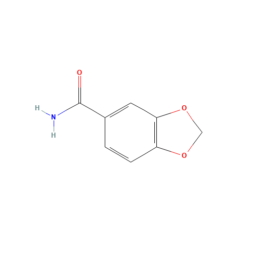 1,3-BENZODIOXOLE-5-CARBOXAMIDE (CAS: 4847-94-3) - Chemical Structure and Molecular Formula 
