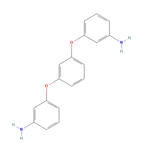 1,3-BIS(3-AMINOPHENOXY)BENZENE (CAS: 10526-07-5) - Chemical Structure and Molecular Formula 