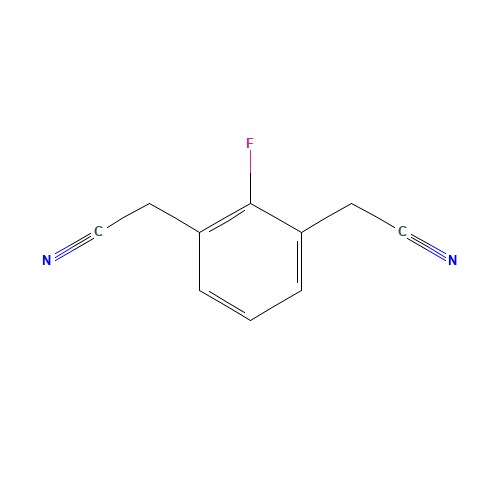 2-FLUOROBENZENE-1,3-DIACETONITRILE (CAS: 175136-84-2) - Chemical Structure and Molecular Formula 