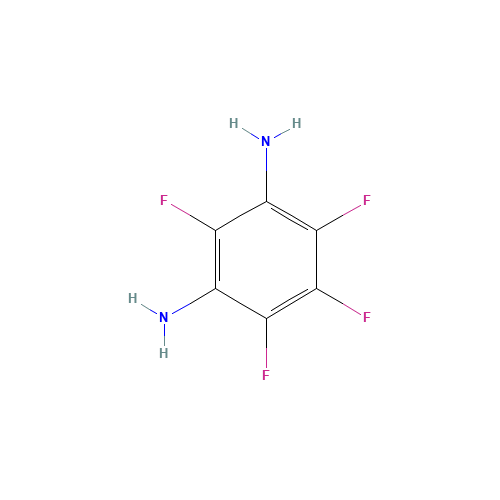 1,3-DIAMINO-2,4,5,6-TETRAFLUOROBENZENE (CAS: 1198-63-6) - Chemical Structure and Molecular Formula 