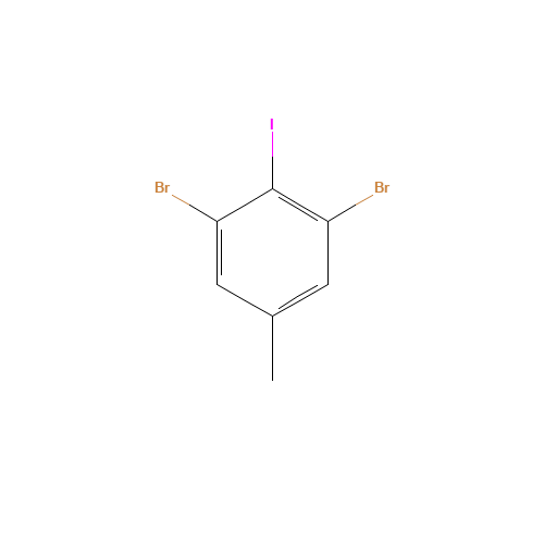3,5-DIBROMO-4-IODOTOLUENE (CAS: 175278-10-1) - Chemical Structure and Molecular Formula 