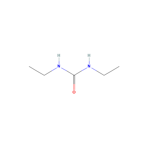 1,3-Diethylurea (CAS: 623-76-7) - Chemical Structure and Molecular Formula 