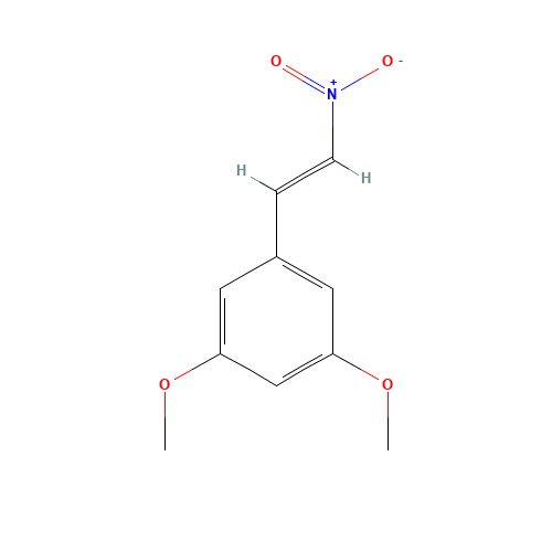 1,3-DIMETHOXY-5-(2-NITROVINYL)BENZENE (CAS: 56723-84-3) - Chemical Structure and Molecular Formula 