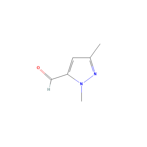 1,3-DIMETHYL-1H-PYRAZOLE-5-CARBALDEHYDE (CAS: 25016-09-5) - Chemical Structure and Molecular Formula 