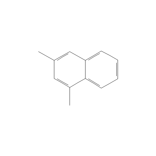 1,3-DIMETHYLNAPHTHALENE (CAS: 575-41-7) - Chemical Structure and Molecular Formula 