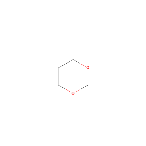 1,3-DIOXANE (CAS: 505-22-6) - Chemical Structure and Molecular Formula 