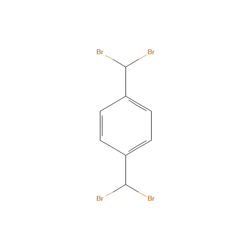 ALPHA,ALPHA,ALPHA',ALPHA'-TETRABROMO-P-XYLENE (CAS: 1592-31-0) - Chemical Structure and Molecular Formula 