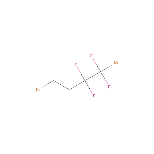 1,4-DIBROMO-1,1,2,2-TETRAFLUOROBUTANE (CAS: 18599-20-7) - Chemical Structure and Molecular Formula 