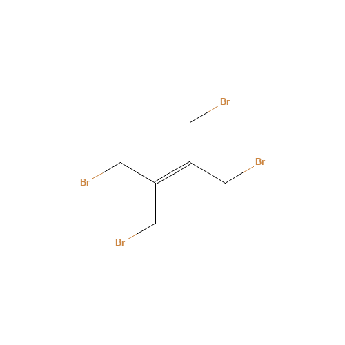 1,4-DIBROMO-2,3-BIS(BROMOMETHYL)-2-BUTENE (CAS: 30432-16-7) - Chemical Structure and Molecular Formula 