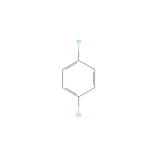 1,4-Dichlorobenzene (CAS: 106-46-7) - Chemical Structure and Molecular Formula 