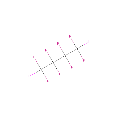 1,4-DIIODOOCTAFLUOROBUTANE (CAS: 375-50-8) - Chemical Structure and Molecular Formula 