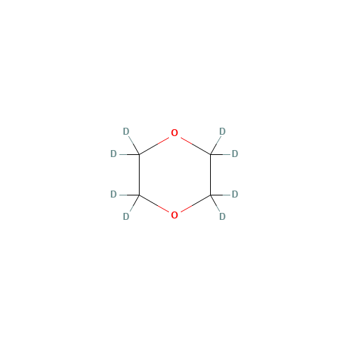 1,4-DIOXANE-D8 (CAS: 17647-74-4) - Chemical Structure and Molecular Formula 