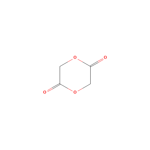 1,4-Dioxane-2,5-dione (CAS: 502-97-6) - Chemical Structure and Molecular Formula 