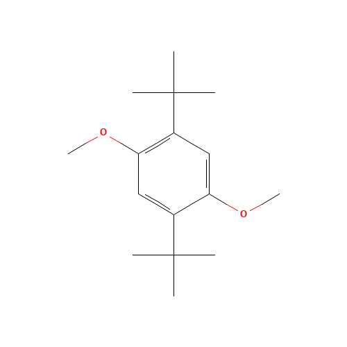 1,4-DI-TERT-BUTYL-2,5-DIMETHOXYBENZENE (CAS: 7323-63-9) - Chemical Structure and Molecular Formula 