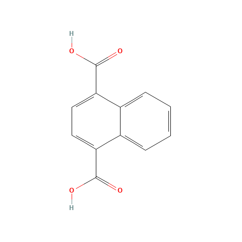 1,4-Naphthalenedicarboxylic acid (CAS: 605-70-9) - Chemical Structure and Molecular Formula 