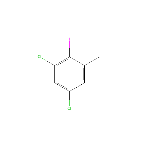 3,5-DICHLORO-2-IODOTOLUENE (CAS: 175277-97-1) - Chemical Structure and Molecular Formula 
