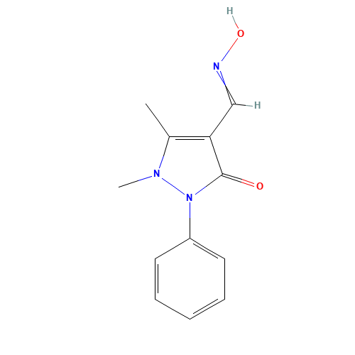 1,5-DIMETHYL-3-OXO-2-PHENYL-2,3-DIHYDRO-1H-PYRAZOLE-4-CARBALDEHYDE OXIME (CAS: 89169-88-0) - Related Chemical Product