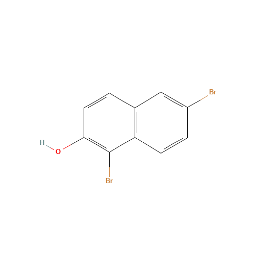 1,6-Dibromo-2-naphthol (CAS: 16239-18-2) - Chemical Structure and Molecular Formula 