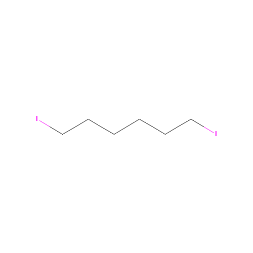 1,6-DIIODOHEXANE (CAS: 629-09-4) - Chemical Structure and Molecular Formula 