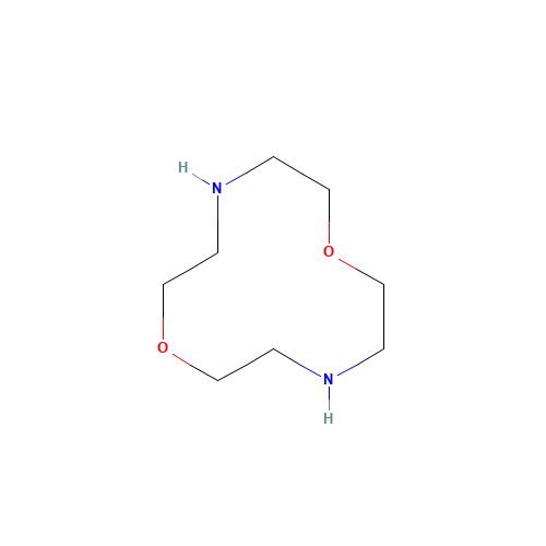 1,7-DIAZA-12-CROWN-4 (CAS: 294-92-8) - Chemical Structure and Molecular Formula 