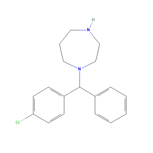 1-[(4-CHLOROPHENYL)PHENYLMETHYL]HEXAHYDRO-1H-1,4-DIAZEPINE (CAS: 24342-60-7) - Related Chemical Product