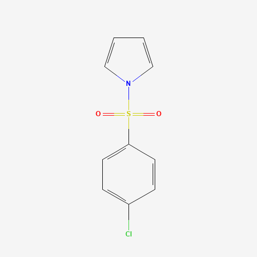 1-[(4-CHLOROPHENYL)SULFONYL]-1H-PYRROLE (CAS: 16851-83-5) - Chemical Structure and Molecular Formula 