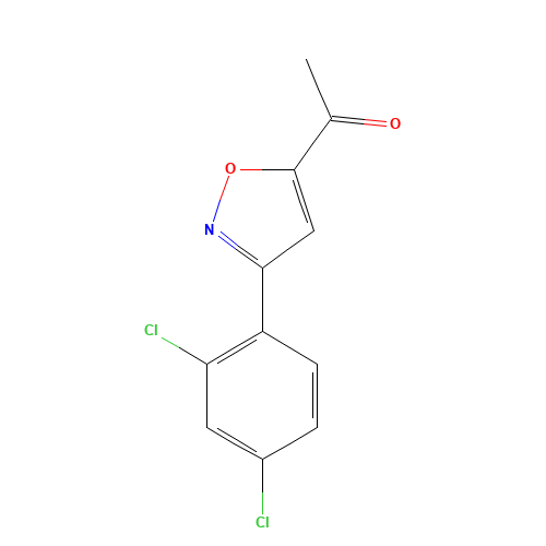 1-[3-(2,4-DICHLOROPHENYL)ISOXAZOL-5-YL]ETHAN-1-ONE (CAS: 175277-34-6) - Related Chemical Product