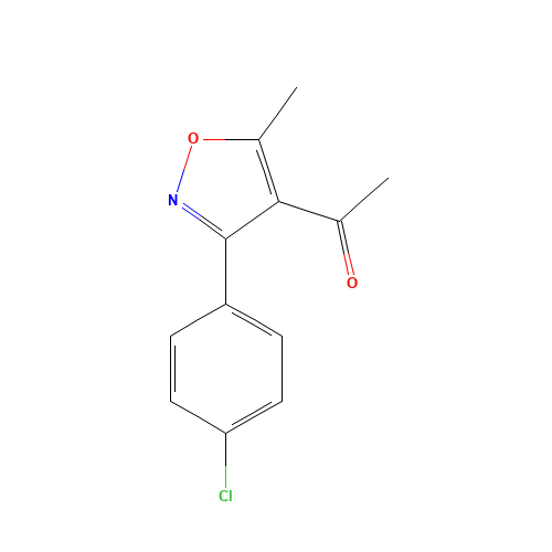 1-[3-(4-CHLOROPHENYL)-5-METHYLISOXAZOL-4-YL]ETHAN-1-ONE (CAS: 169814-48-6) - Related Chemical Product