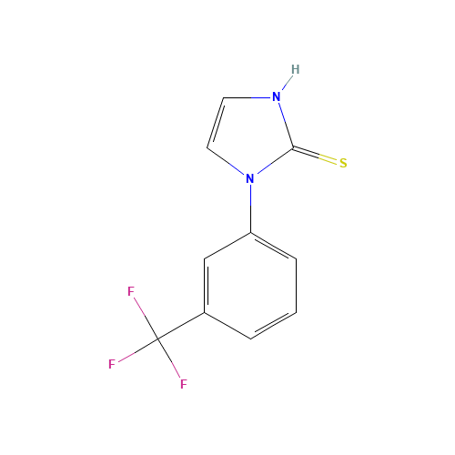 1-(3-TRIFLUOROMETHYLPHENYL)IMIDAZOLINE-2-THIONE (CAS: 17452-08-3) - Chemical Structure and Molecular Formula 