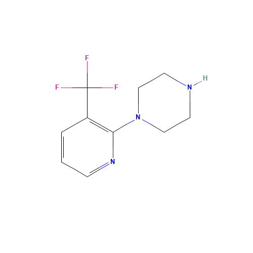 1-[3-(TRIFLUOROMETHYL)PYRID-2-YL]PIPERAZINE (CAS: 87394-63-6) - Chemical Structure and Molecular Formula 