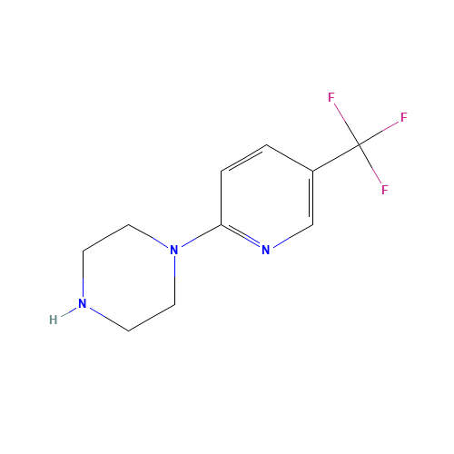 1-[5-(Trifluoromethyl)pyridin-2-yl]piperazine (CAS: 132834-58-3) - Chemical Structure and Molecular Formula 