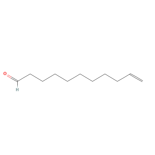 10-Undecenal (CAS: 112-45-8) - Chemical Structure and Molecular Formula 