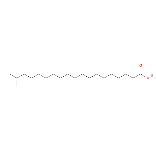 18-METHYLNONADECANOIC ACID (CAS: 6250-72-2) - Chemical Structure and Molecular Formula 