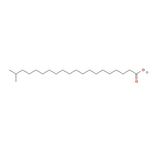 19-METHYLEICOSANOIC ACID (CAS: 59708-73-5) - Chemical Structure and Molecular Formula 
