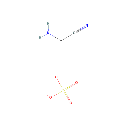 Aminoacetonitrile sulfate (CAS: 5466-22-8) - Chemical Structure and Molecular Formula 